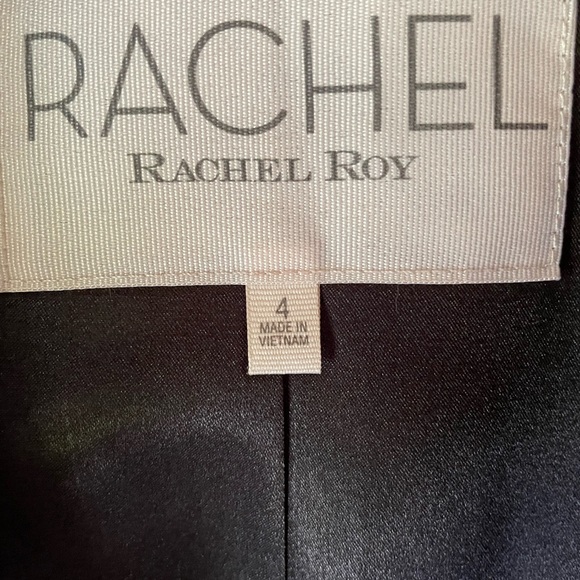 Rachel Roy tailored blazer in burgundy and black pattern.  Size 4 - Picture 2 of 3